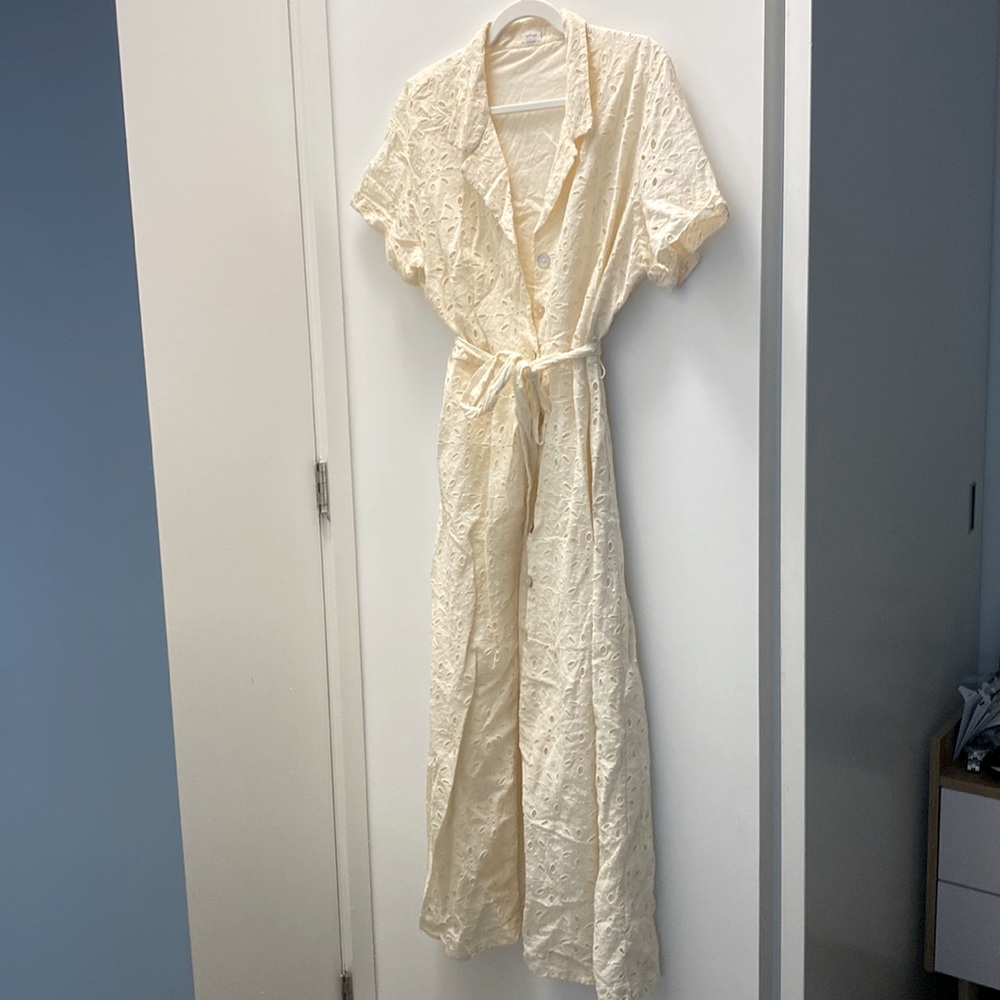 Wilfred Cream Shirt Dress - Size Large